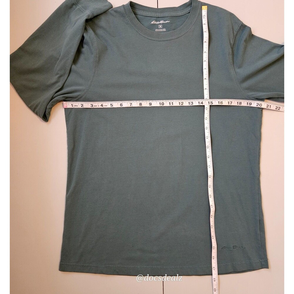 Eddie Bauer Green Long-Sleeve Tee Men's Medium - Picture 3 of 7